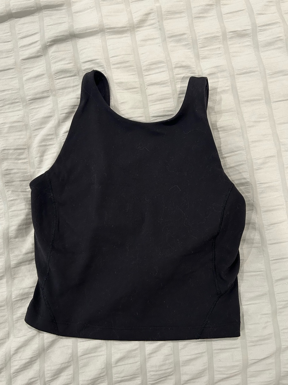 lululemon athletica Black High-Neck Crop Tank